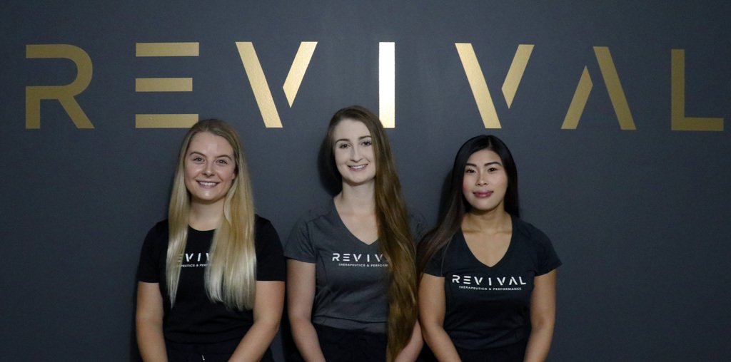 Revival Airdrie Pain and injury clinic athletic therapy Carly Kolesnik Ally Lo Brodie Lefaivre