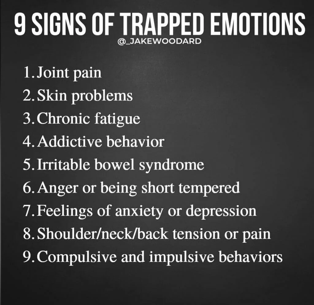 trapped emotions, physical pain, chronic pain